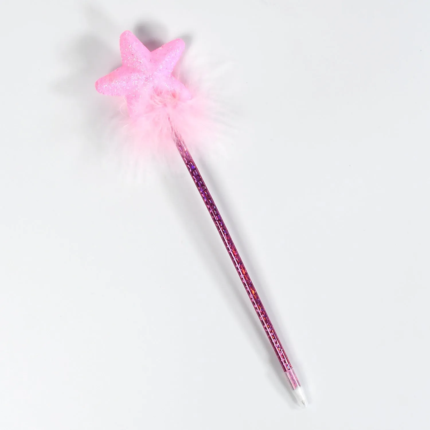 1172 Fashion Rose Flower & Star Design Ball Pen Smooth Writing For Wedding , Events & Multiuse Pen ( Set Of 5pc)