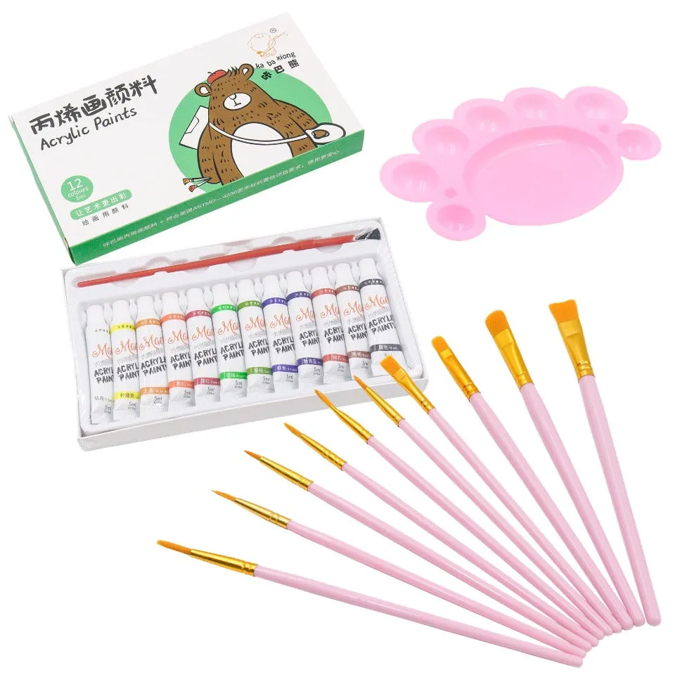 12 Colors Acrylic Paint Set (5ml)