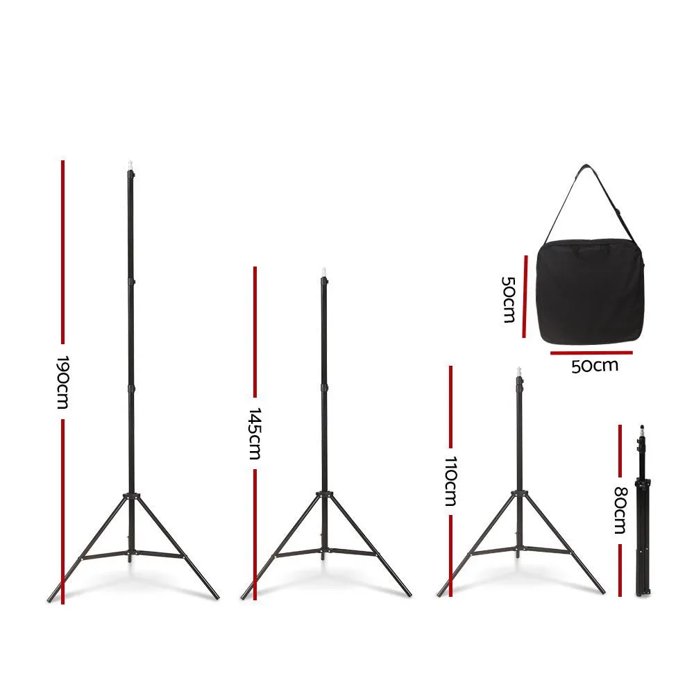 19" LED Ring Light, Adjustable Tripod Stand - Embellir