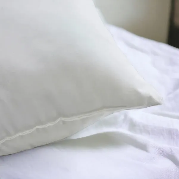2 Pack Premium Cotton Faux Down Pillows Anti Allergy