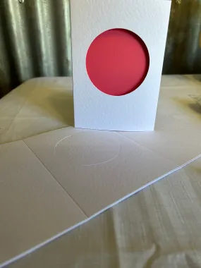 3 Panel Card with Circle Window