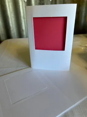 3 Panel Card with Square Window