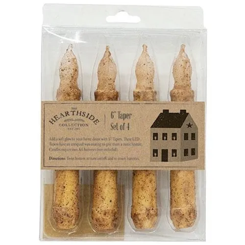 4-Pack LED Taper Candles G8488