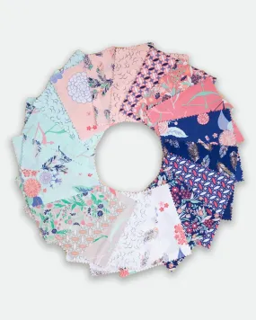 42 pieces Charm Pack - Boundless Wanderlust (Mint) Collection - 5 in x 5 in