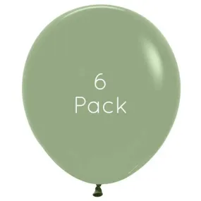 45cm Eucalyptus Giant Balloons - 6 Pkt