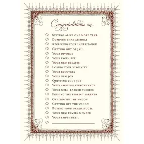 Alexa Pulitzer Notecards Congratulations Card