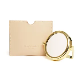 Alice Wheeler Venice Mirror & Pouch - Sand