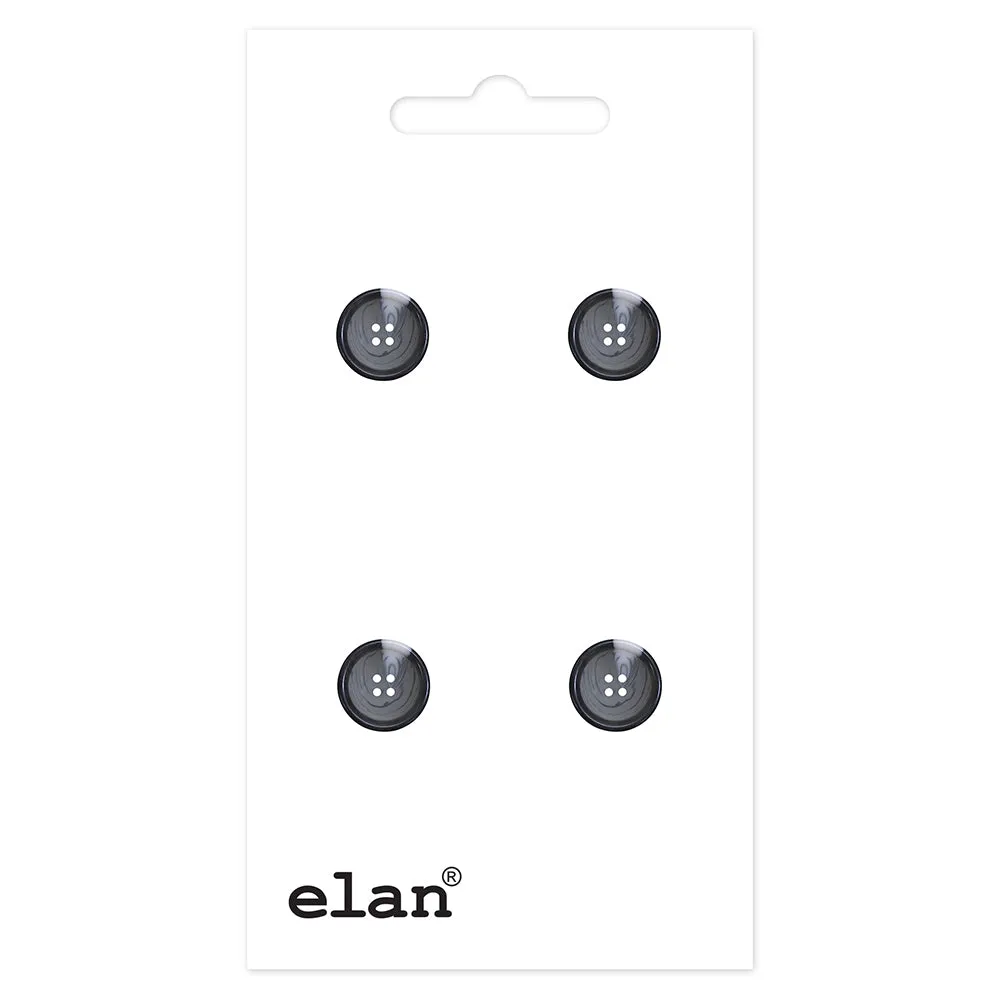 Beautiful Button - 15mm (⅝"), 4 Hole, Avenue - 4 count