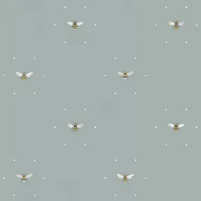 Bees Sky Roller Blind Sample
