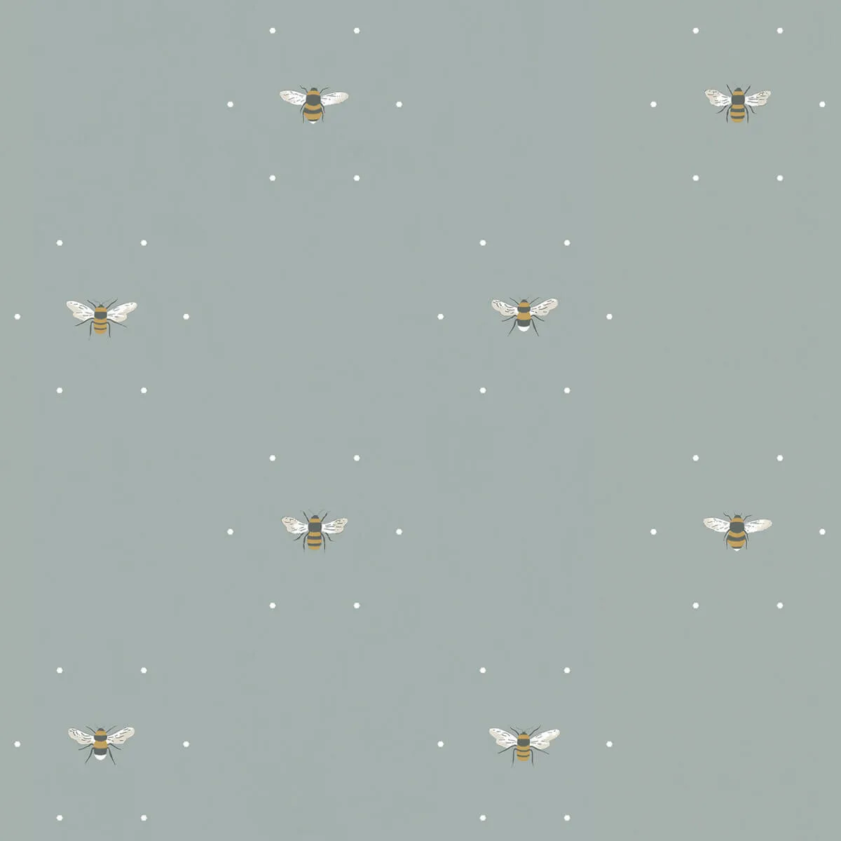 Bees Sky Roller Blind Sample