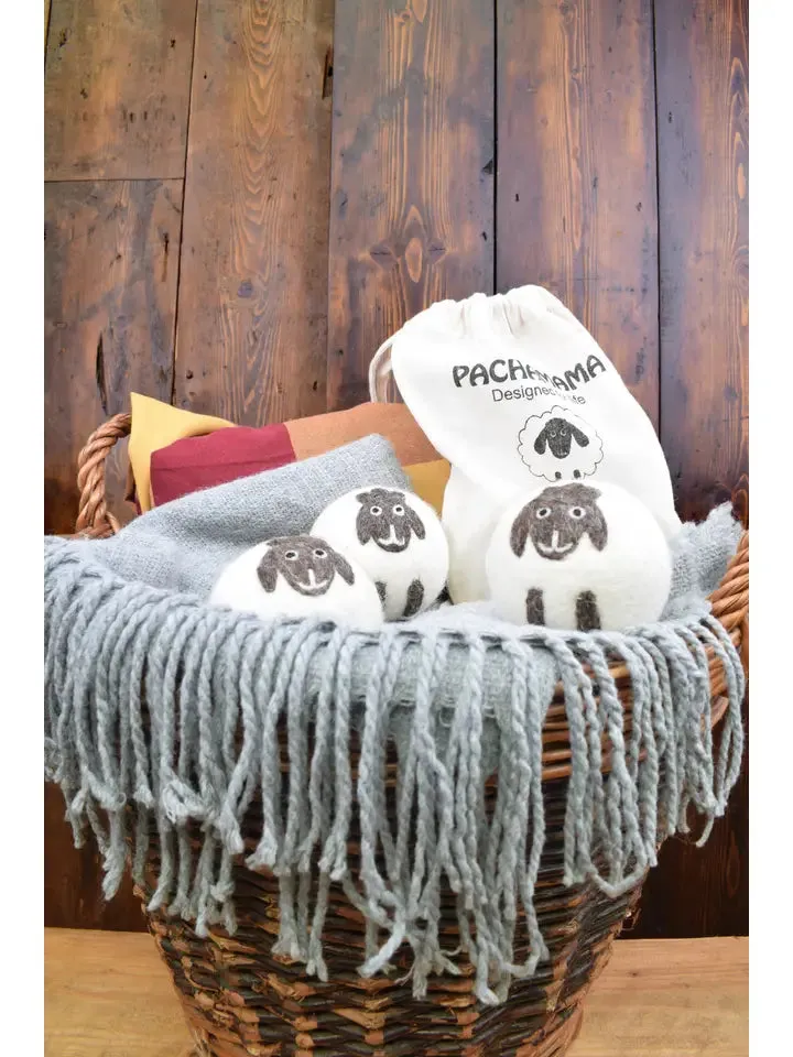 Big Sheep Wool Dryer Balls - Set of 3 in Bag