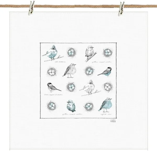 Birds Tea Towel