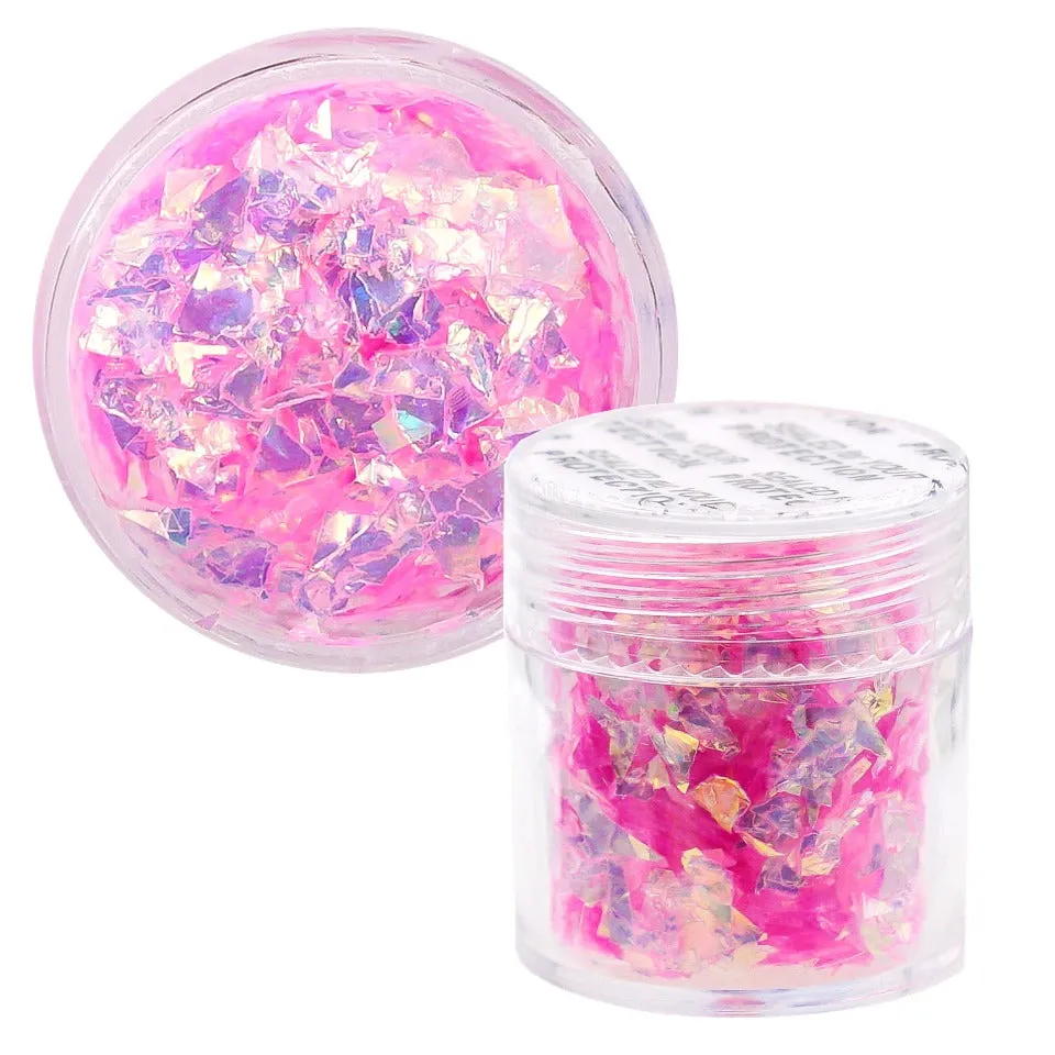 Blue & Pink Translucent Shredded Foil (4 pots)