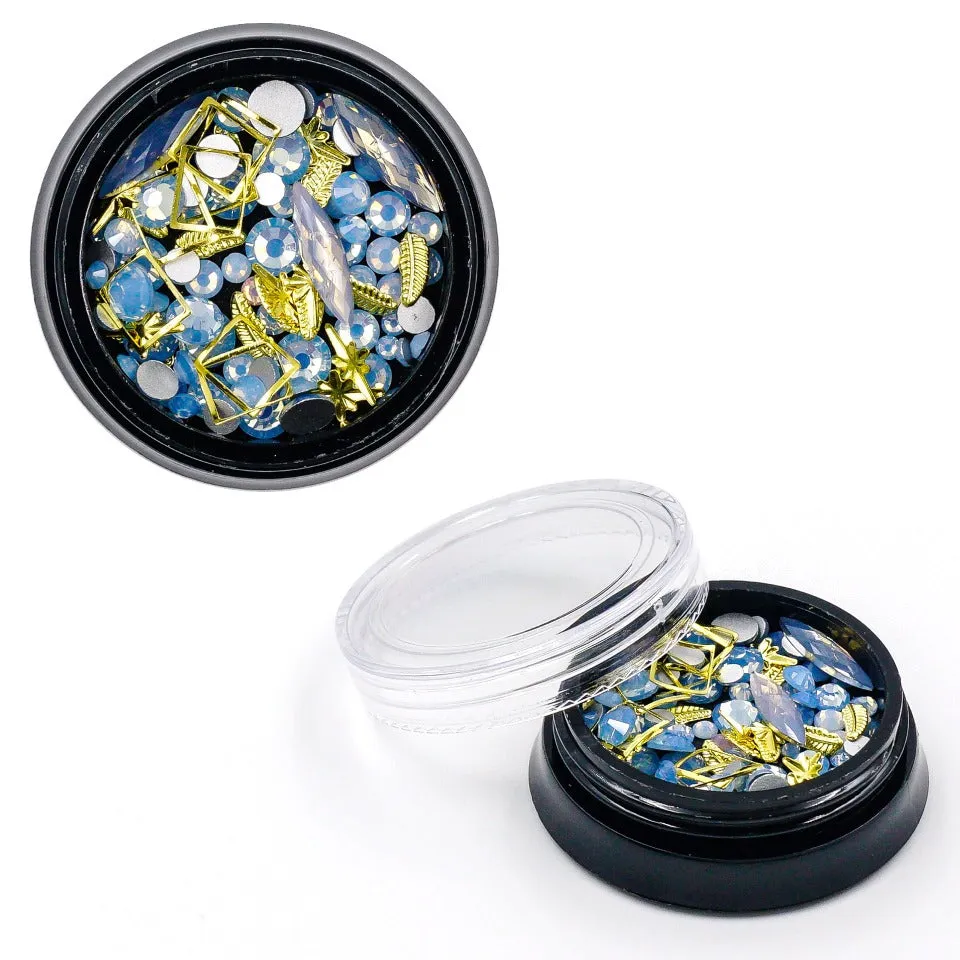 Blue Gems Embellishment Mix (2 pots)