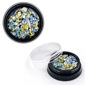 Blue Gems Embellishment Mix (2 pots)