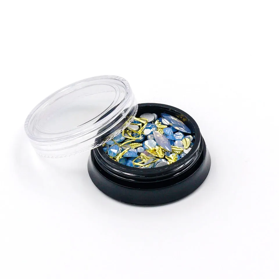 Blue Gems Embellishment Mix (2 pots)
