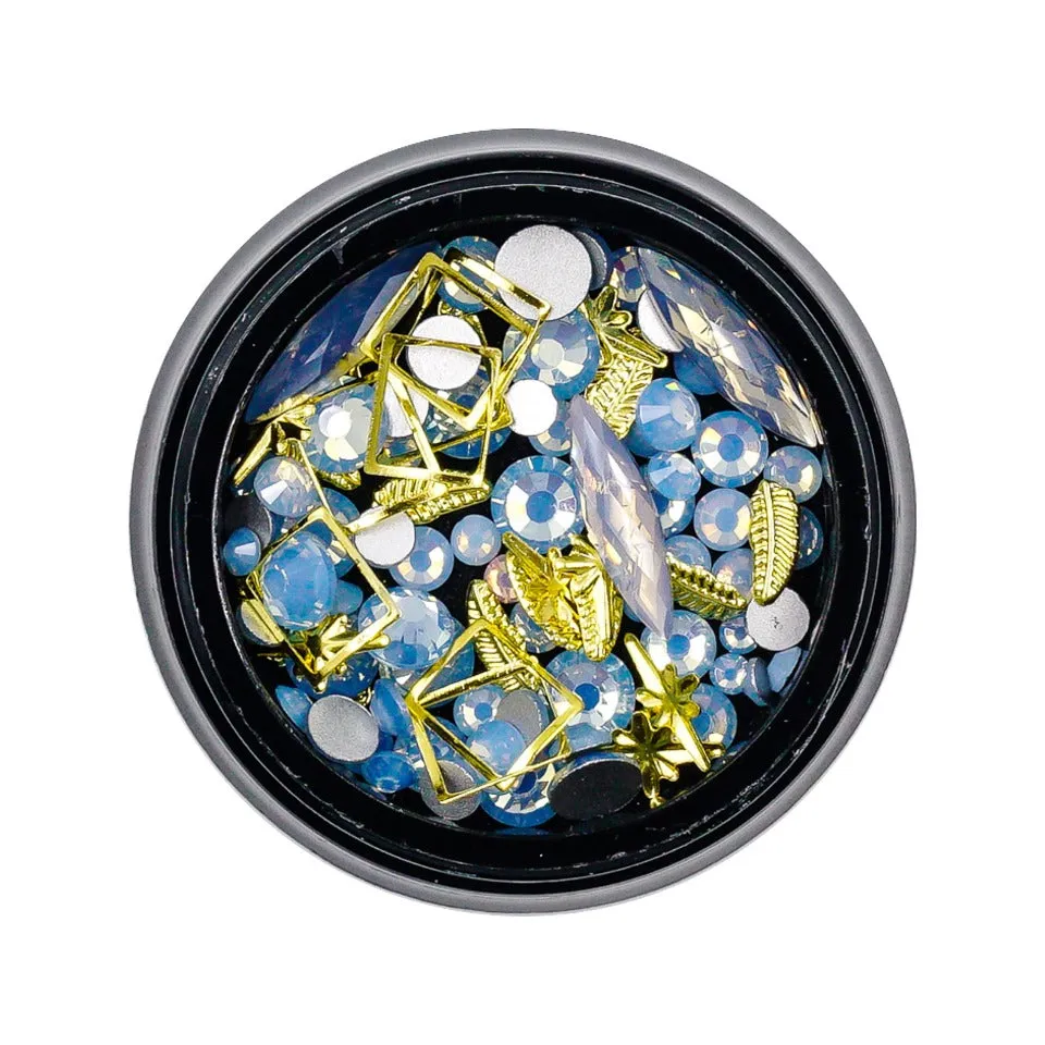 Blue Gems Embellishment Mix (2 pots)