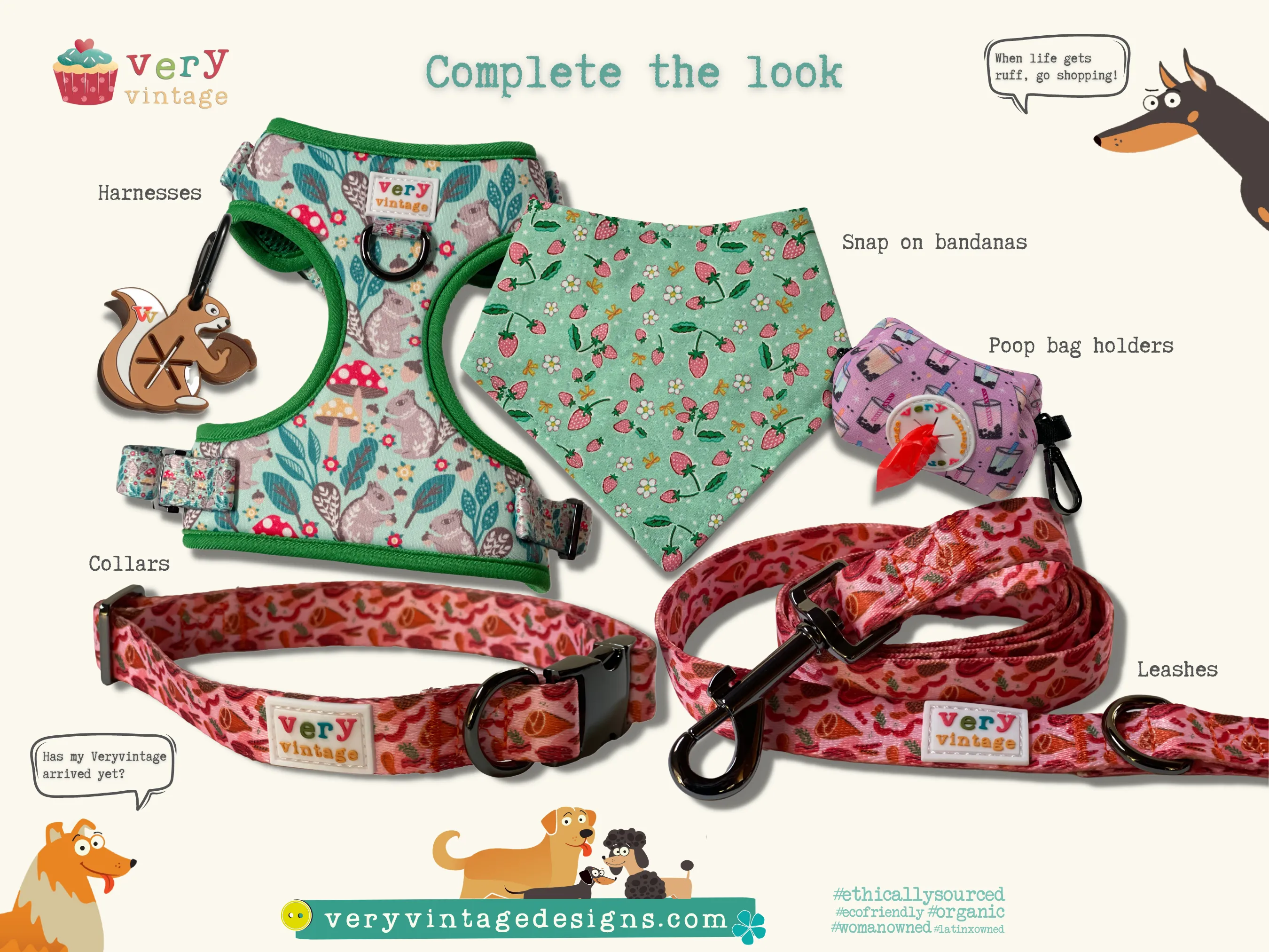 Cactus - Matching Dog Poop Bag Holder