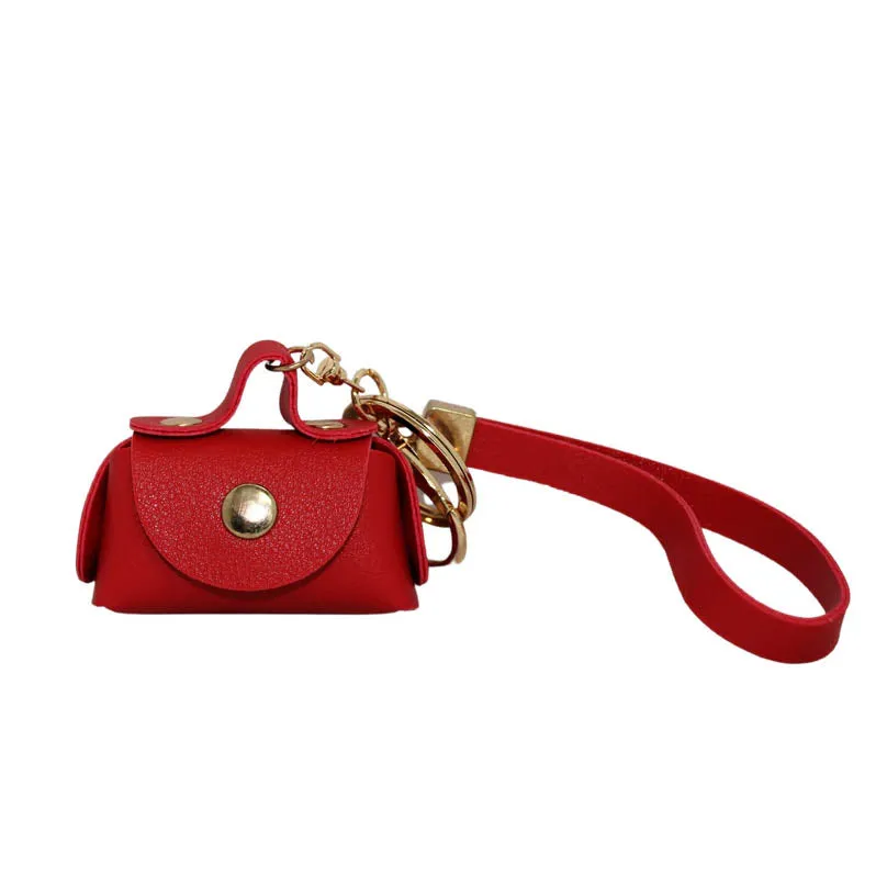 Cartoon Cute Silicone Keychain Women Bag Charm Pendant Key Ring