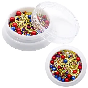 Christmas Colors Embellishment Mix (2 pots)