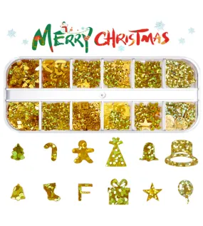 Christmas Theme Gold Confetti (2 packs)