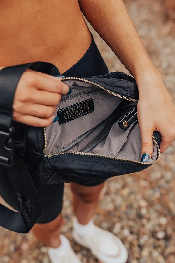 Clean Slate Quilted Fanny Pack In Black