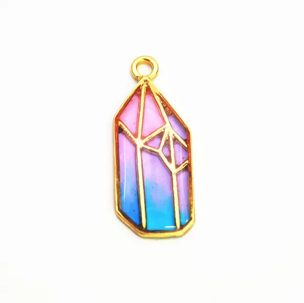 Crystal Theme Open Bezel Charms (5 pieces)