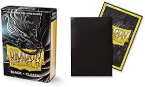Dragon Shield: Japanese Size 60ct Sleeves - Black (Matte)