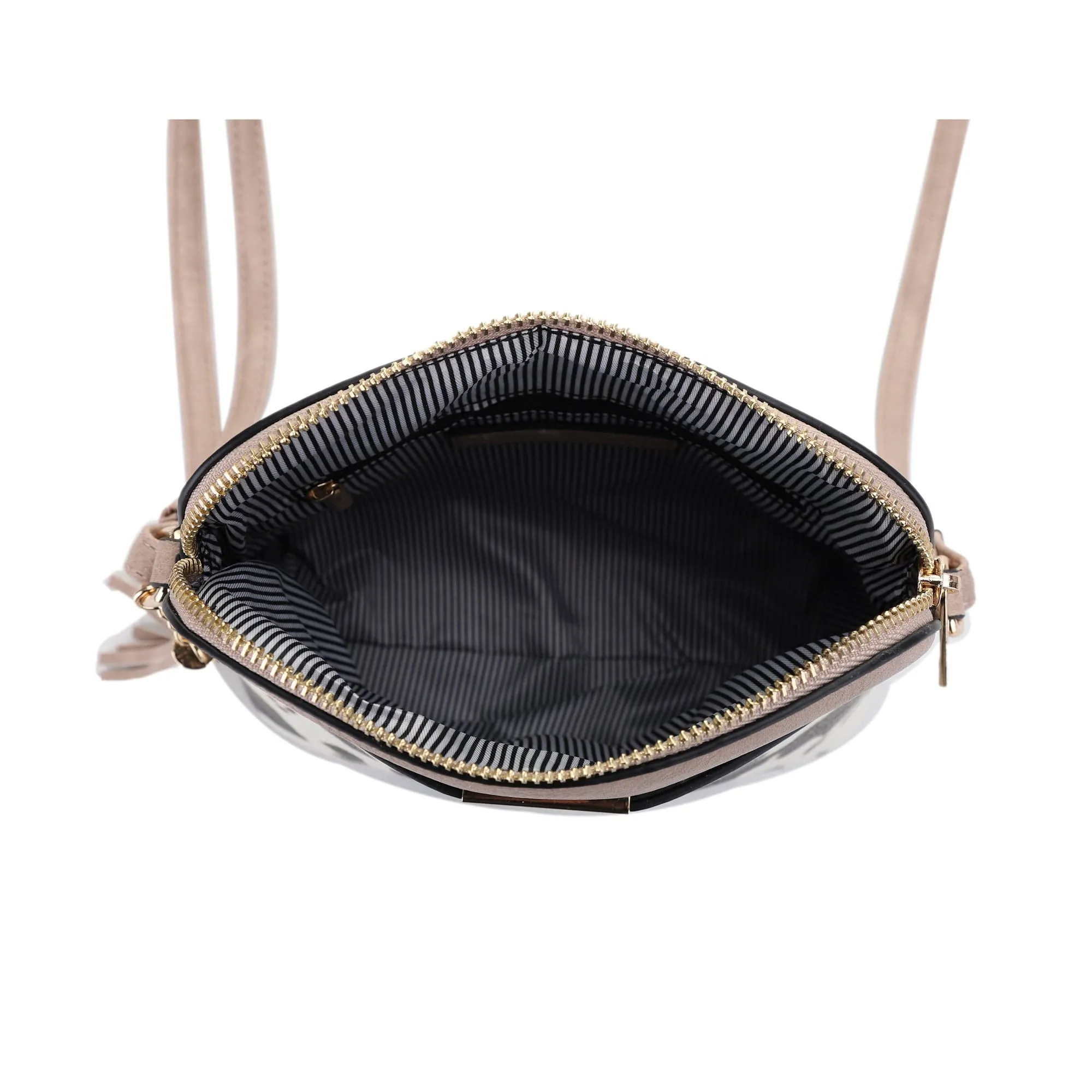 EE95314CX Cow Print Dome Crossbody Bag