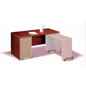 Elegant Cherry Brown Finish Computer And Writing Desk.