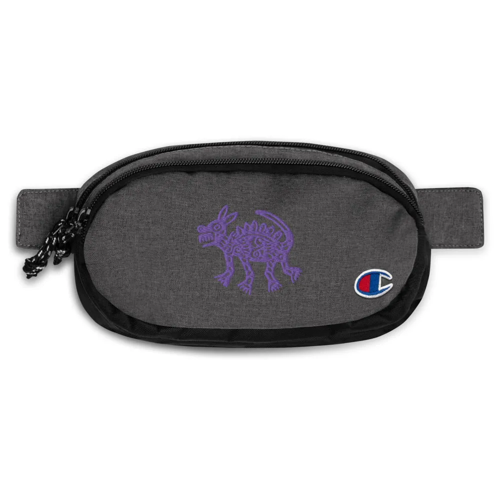 Embroidered Champion fanny pack Coyote
