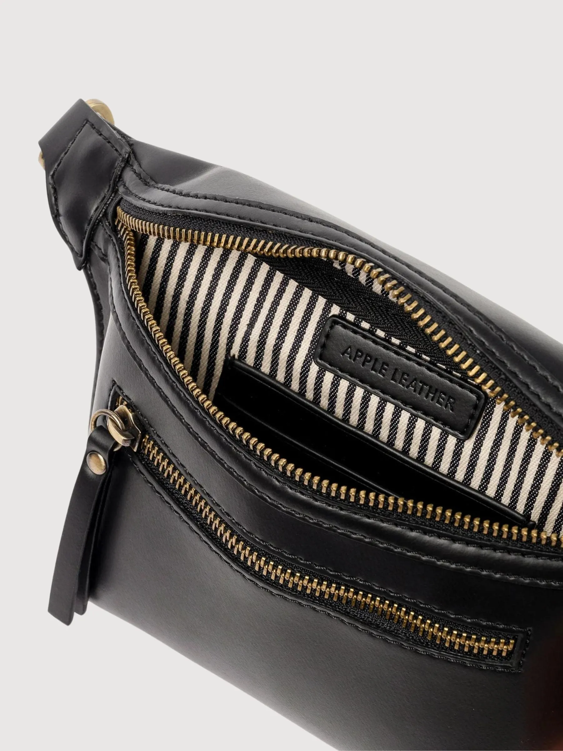 Fanny Pack Beck'S Black Appleskin  | O My Bag