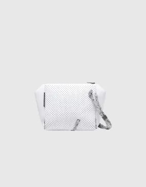 Festival crossbody in white with blended rope