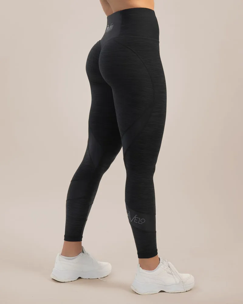 Gavelo Black & Black Swirl Leggings