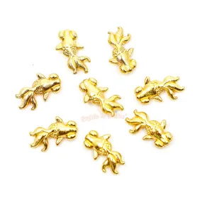 Goldfish Metal Charm Embellishment Inclusions (10 pieces)