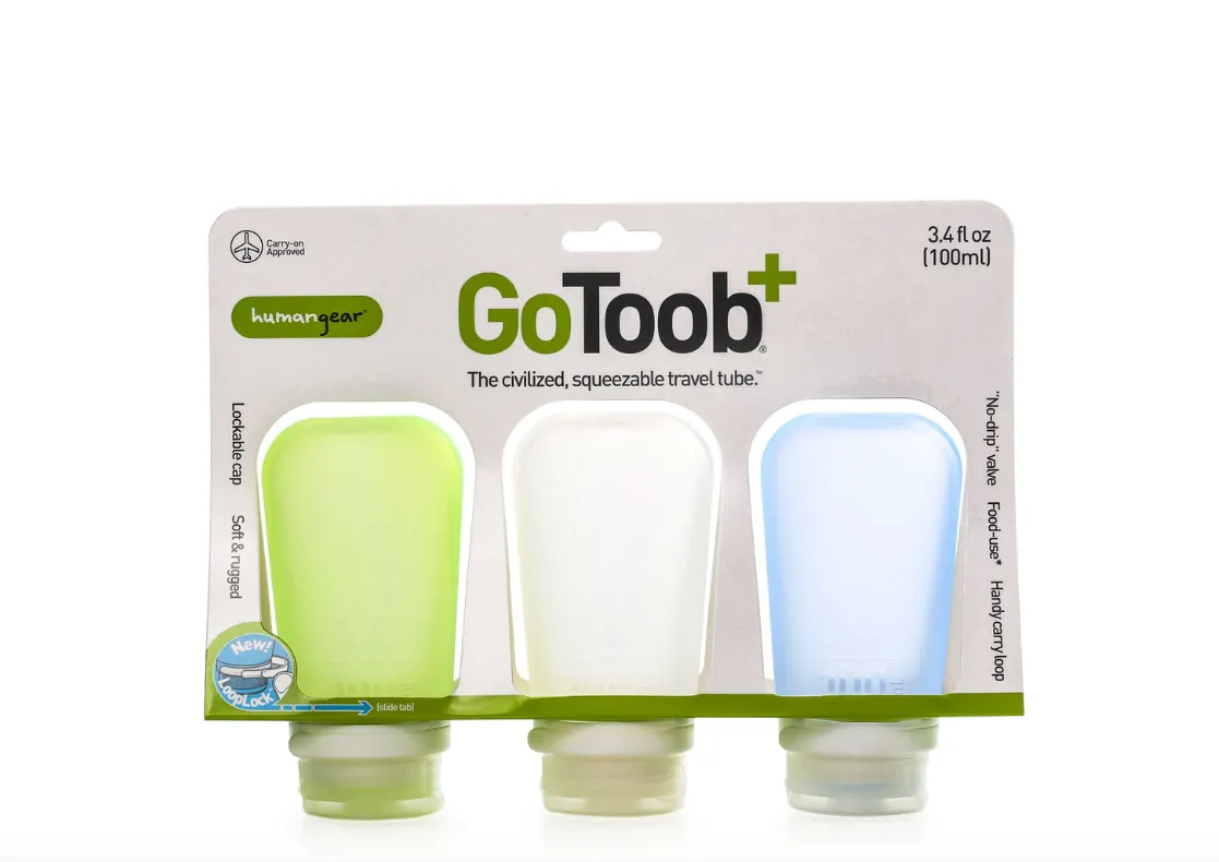 GoToob  3 Pack 3.4oz (100mL) Travel Tube Set