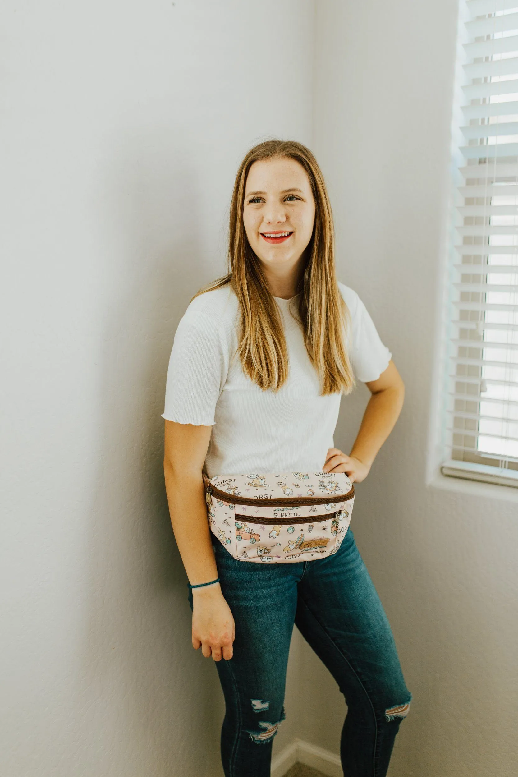 Green & Blue Tartan Plaid Fanny Pack