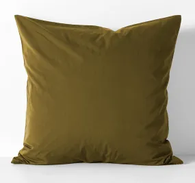 Halo Organic Cotton European Pillowcase Khaki