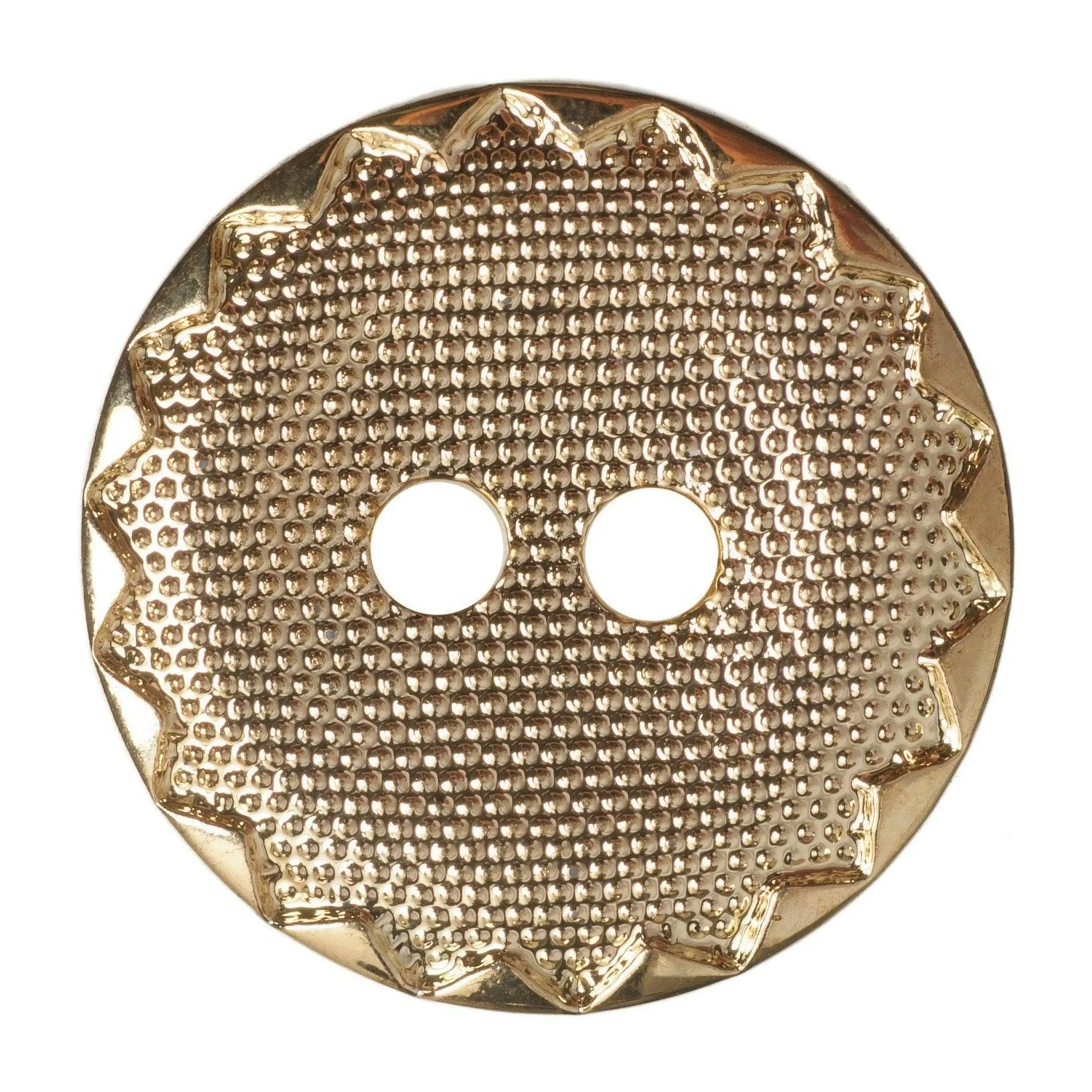 Hemline Gold Textured Buttons