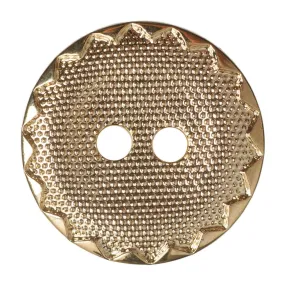 Hemline Gold Textured Buttons
