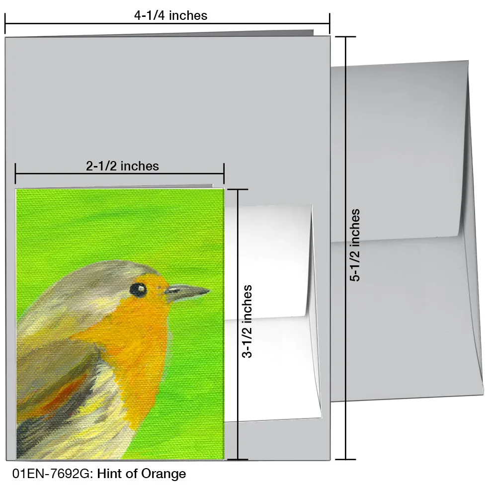 Hint Of Orange, Greeting Card (7692G)