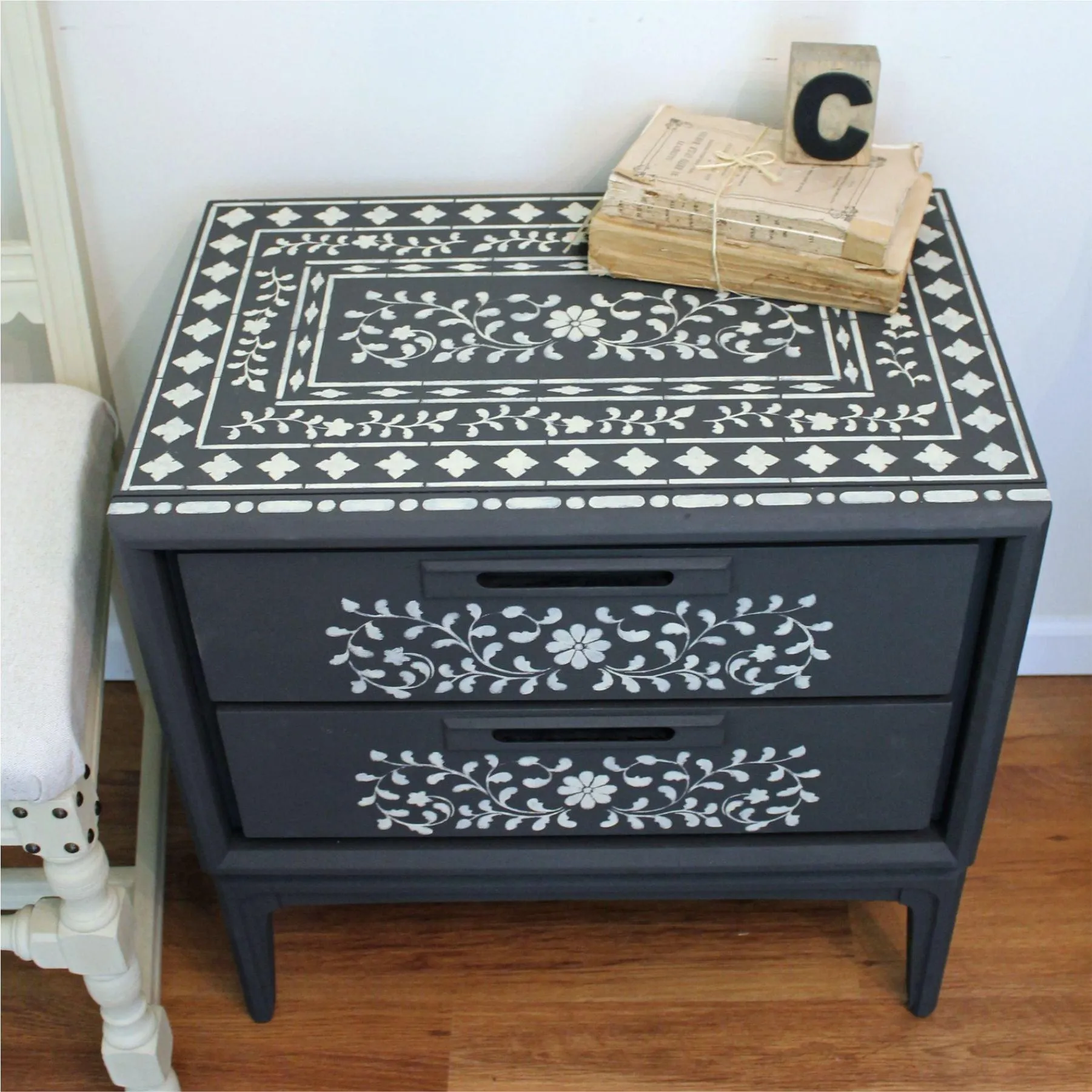 Indian Inlay(furniture and fabric) Reusable Stencil For Canvas And Wall Painting.ID# 310
