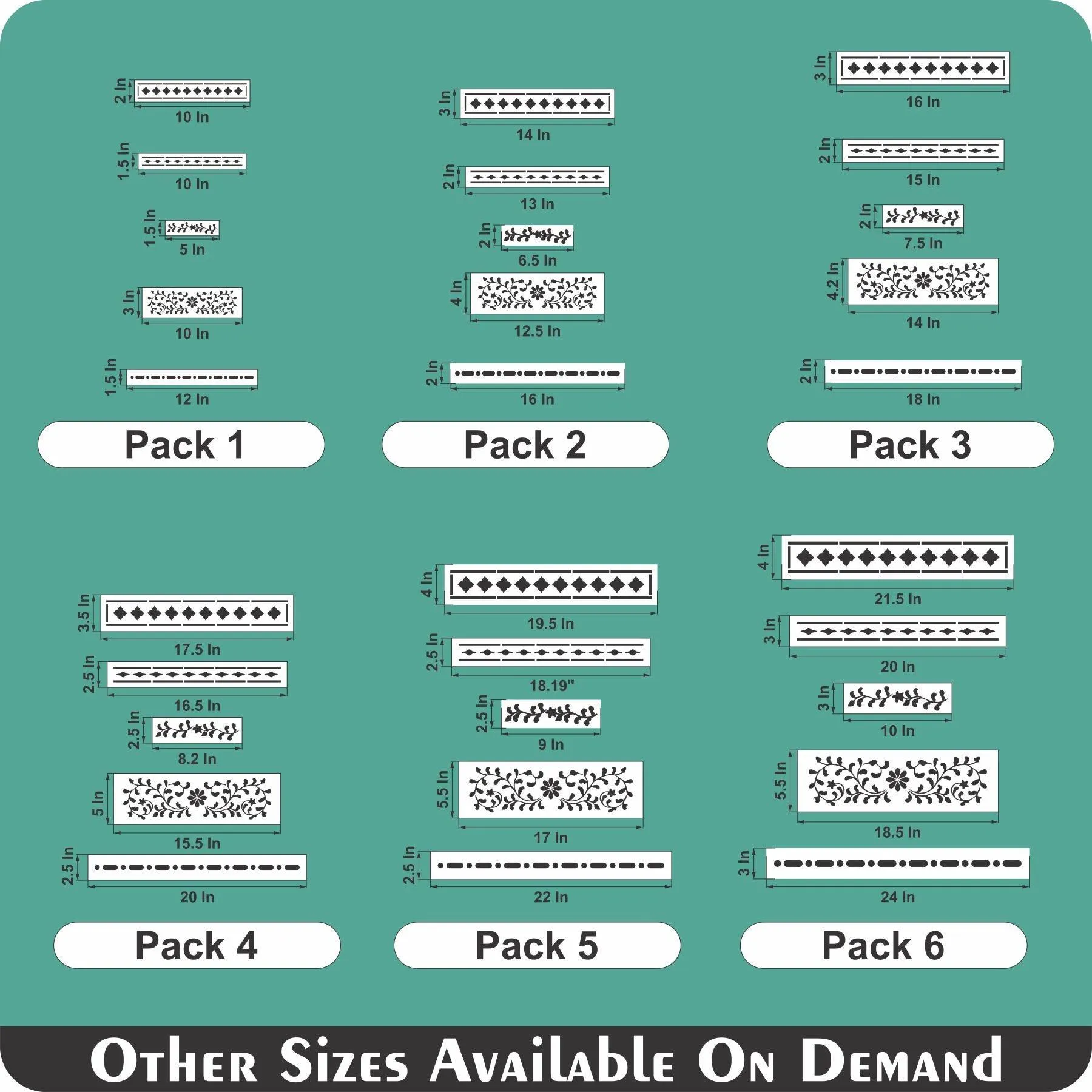 Indian Inlay(furniture and fabric) Reusable Stencil For Canvas And Wall Painting.ID# 310