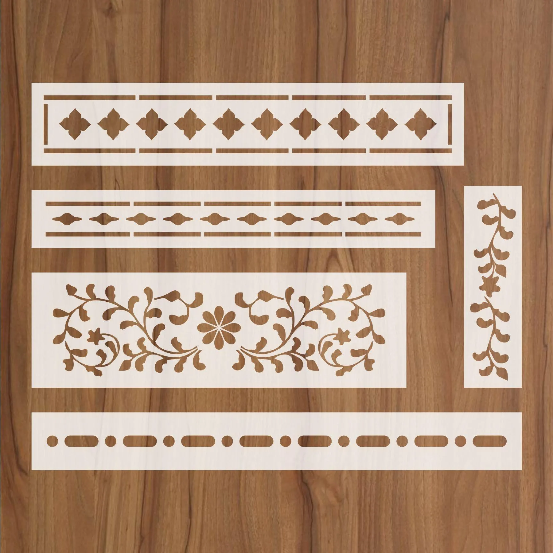 Indian Inlay(furniture and fabric) Reusable Stencil For Canvas And Wall Painting.ID# 310
