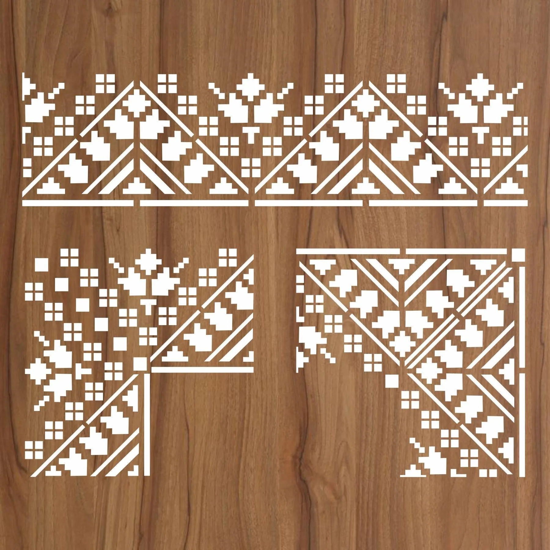 Indian Inlay(furniture and fabric) Reusable Stencil For Canvas And Wall Painting.ID#462