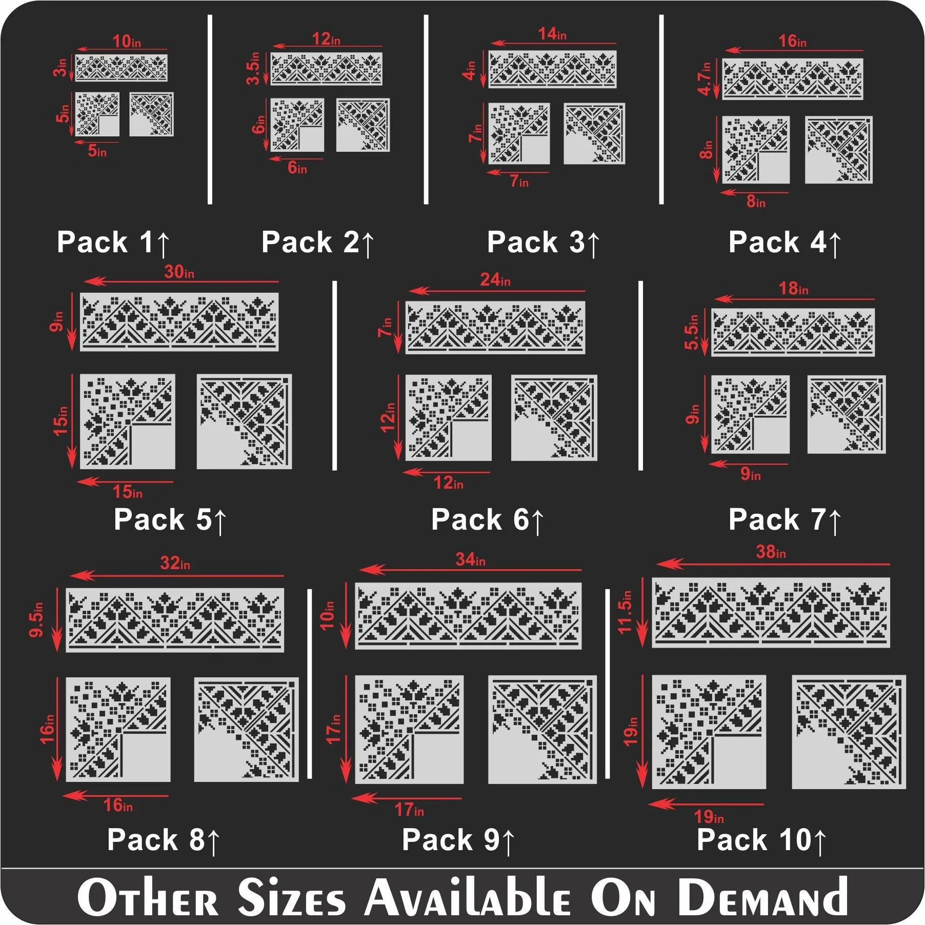 Indian Inlay(furniture and fabric) Reusable Stencil For Canvas And Wall Painting.ID#462