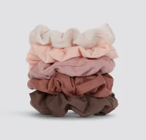 KITSCH ASSORTED TEXTURED SCRUNCHIES 5PK