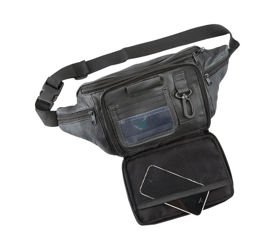 Leather Fanny Pack w/ Phone Slot - 492