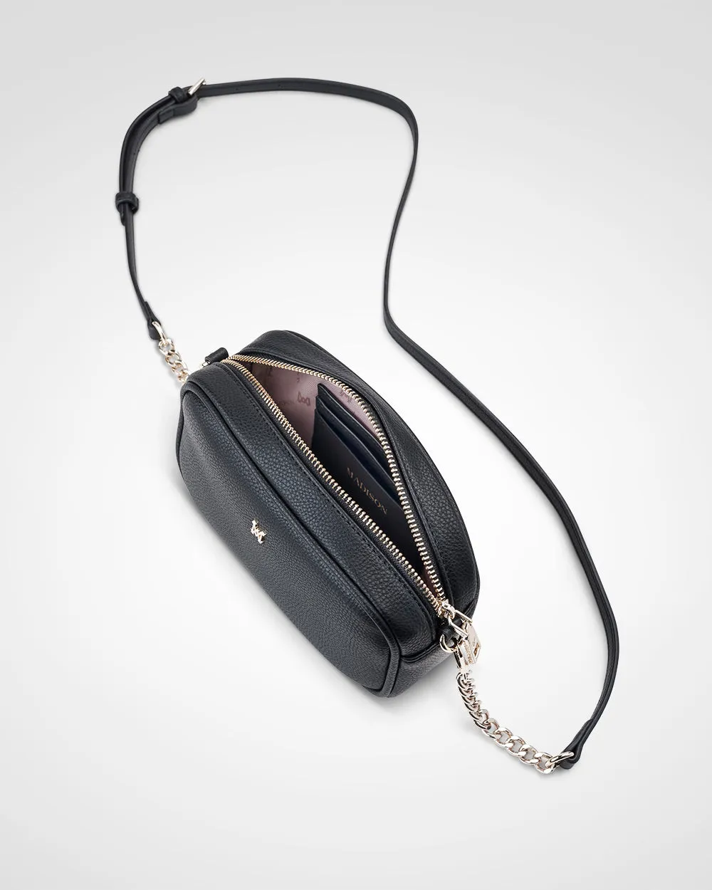 Mini Monica Camera Crossbody Bag   Stripe Bag Strap