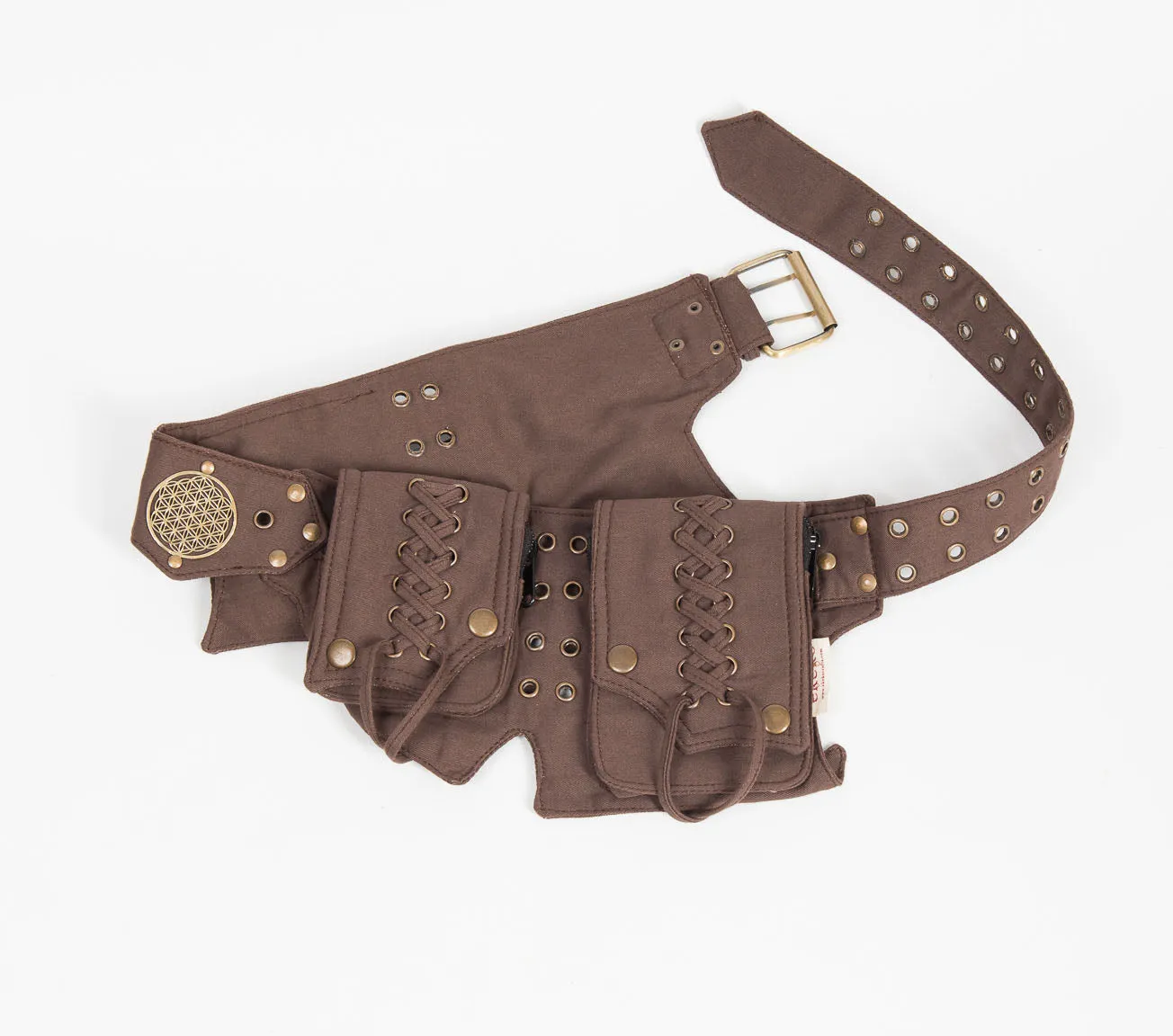 Multi Pocket Belt With Lacing